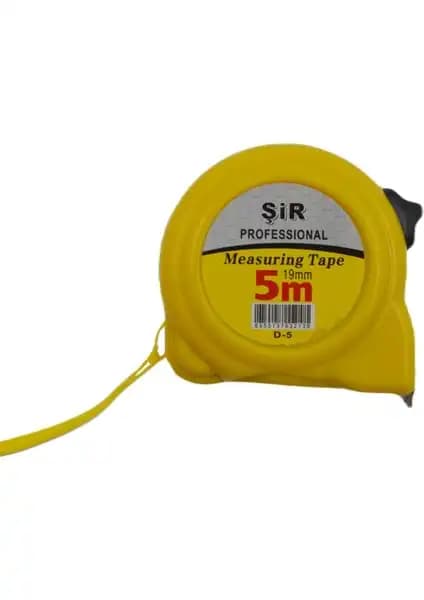 Profesionel 5 Metre Dayanıklı Şerit Metre Mezura 19 mm Hassas Ölçüm ve Kullanım Kolaylığı