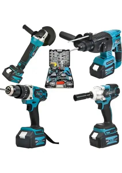 Prohummer PH-SM093 Şarjlı Çok Fonksiyonlu 4'lü Power Takımı Profesyonel Kullanım İçin