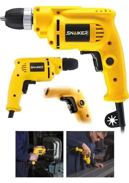Snaiker 450 Watt 10 mm Bakır Sargılı Darbesiz Vidalama Matkap Teknik Özellikleri ve Kullanım Alanları