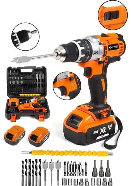 Sturdy 10MM 21V 5 Pilli Darbeli Su Terazisi ve Vidalama Seti Özellikleri ve Kullanım Alanları