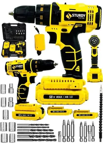 Sturdy 248 VF 14 AHH Çelik Şanzımanlı Bakır Sargılı Çift Akülü Matkap İncelemesi