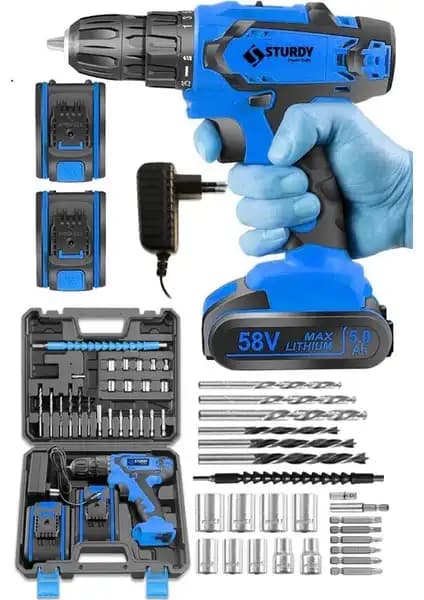 Sturdy 248VVF 14Ah Li-ion Çift Akülü Turbo Şarjlı Vidalama Matkap Özellikleri ve Kullanım Alanları