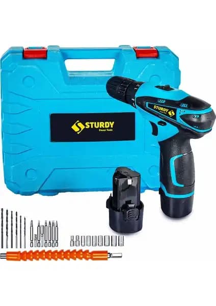 Sturdy 36V 4Ah Li-ion Akü Güçlü ve Kullanıcı Dostu Matkap Seti Detayları