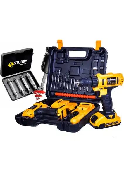 Sturdy 58 V 6 Ah Çift Akülü Darbeli Turbo Şarjlı Vidalama Matkap Özellikleri ve Kullanım Avantajları