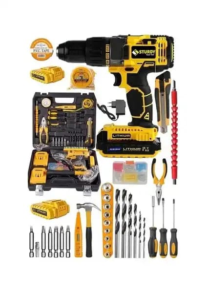 Sturdy GERMANY Tools 92VF 58V Çift Akülü Şarjlı Vidalama Matkap Teknik Özellikleri ve Kullanım Alanları