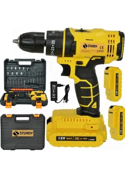 Sturdy Japon Techn 12V Darbeli Çift Akülü Metal Mandrenli Vidalama Matkap Özellikleri