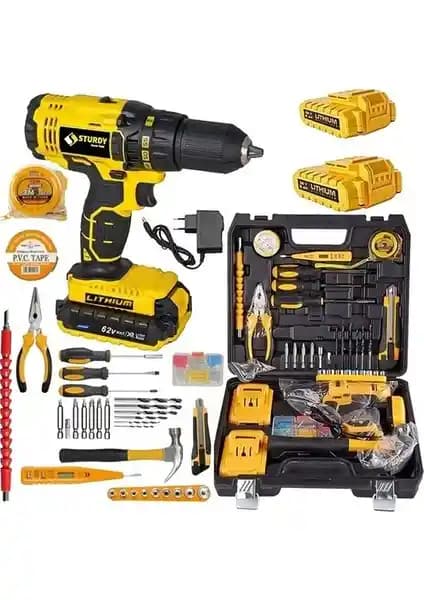 Sturdy Japon Teknolojisiyle Güçlü ve Dayanıklı 56V Çift Akülü Elektrikli Matkap