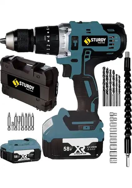 Sturdy Power Tools 58 V 8 A Darbeli Profesyonel Şarjlı Vidalama Matkap Özellikleri ve Performansı