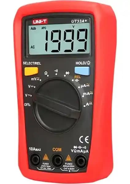 Uni-T UT33A+ Taşınabilir Dijital Multimetre: Elektrik ve Elektronik Ölçüm İçin Güçlü ve Güvenilir Bir Cihaz