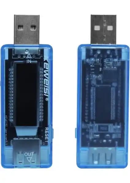 UniChrome Zauss Keweisi USB Voltmetre ve Ampermetre ile Güç Performansını Doğru Ölçün