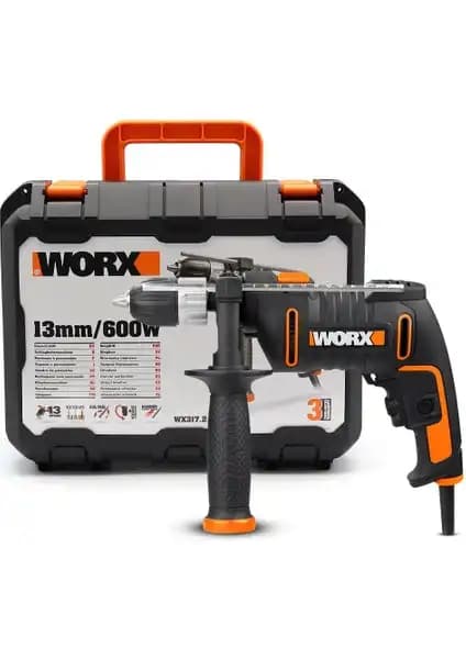Worx WX317.2 600 Watt Darbeli Matkap: Çok Yönlü ve Güçlü Performans Özellikleri