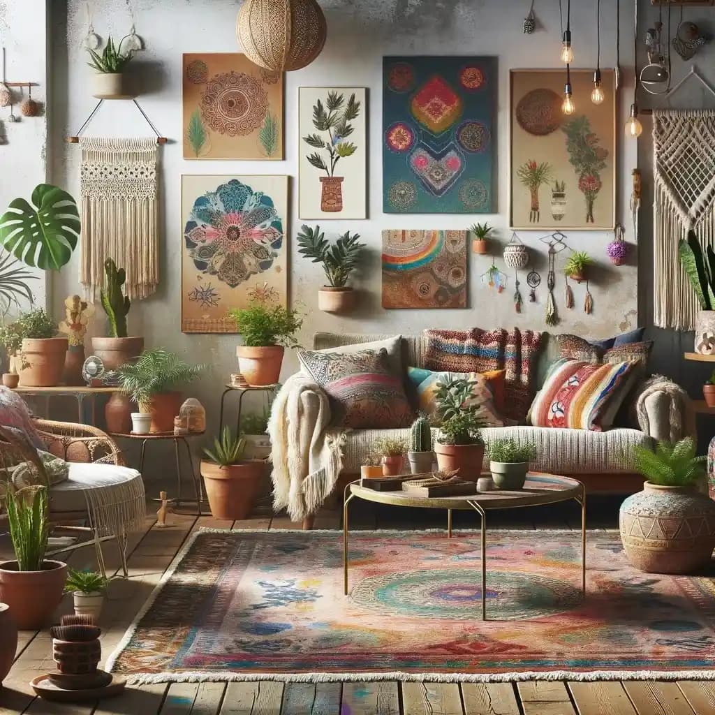 Salon Dekorasyonunda Bohem Stil Halı Seçimi ve Ölçeklendirme İpuçları