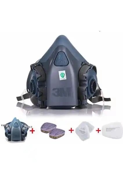 3M 7502 Yarım Yüz Maskesi ve Filtre Sistemleri Endüstriyel Güvenlik ve Koruma Çözümleri