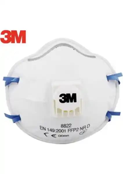 3M 8822 FFP2 Ventilli Solunum Koruyucu Maske Yüksek Koruma ve Konfor Sağlar