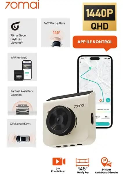 70MAI A400 Dashcam ile Aracınızın Güvenliğini Artırın ve Yüksek Kalitede Kayıt Yapın