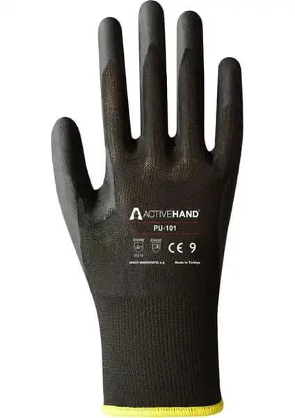 Activehand NT-101 Nitril Kaplı Montaj Eldiveni Siyah 9 Beden İş Güvenliği ve Hassasiyet İçin