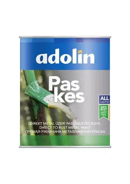 Adolin Paskes Metal Boyası RAL 6005 Çit Yeşili 0,75 Lt Pas Önleyici ve Dayanıklı Boya
