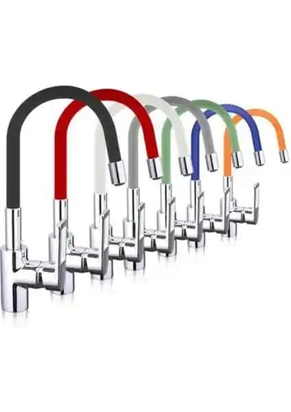 Aiwa Esnek Kıvrılabilir Renkli Silikon Musluk Başlığı ile Mutfakta Pratiklik ve Esneklik