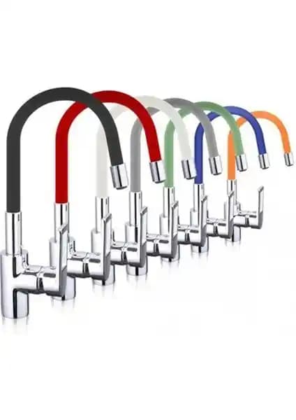 Aiwa Esnek Kıvrılabilir Renkli Silikon Musluk Başlığı ile Mutfakta Pratiklik ve Esneklik