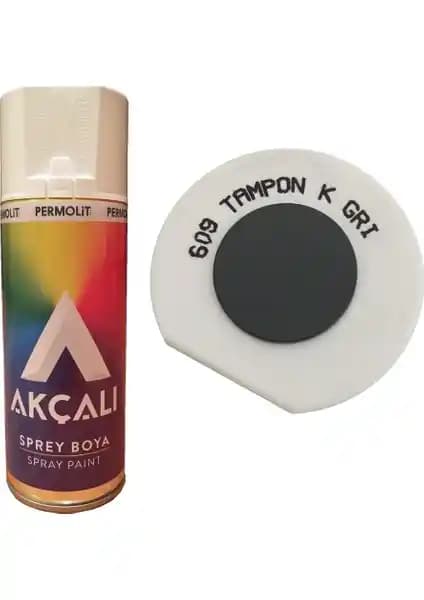 Akçalı 609 400 ml Tampon Koyu Gri Sprey Boya: Dayanıklı ve Estetik Kullanım İçin