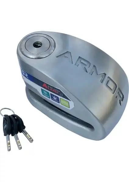 Armor 614MVA Paslanmaz Çelik Alarmlı Disk Kilidi Güvenlik ve Dayanıklılık Sunar