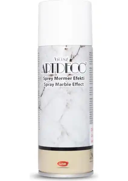 Artdeco 200ml Sprey Mermer Efekti Beyaz Dekoratif Boya ile Modern Tasarımlar