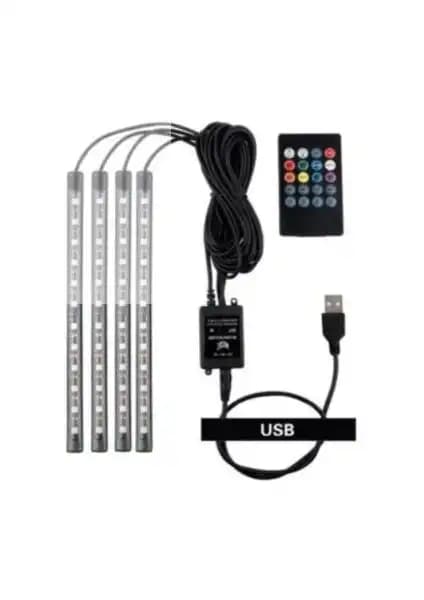 Auto Ampulance USB Girişli 12 LED'li Araç İçi Atmosfer Ayarlandırması Özellikleri ve Kullanım Kılavuzu