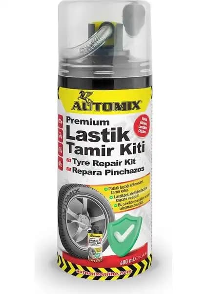 Automix Lastik Tamir Spreyi 400 ml: Hızlı ve Güvenilir Lastik Onarım Çözümü