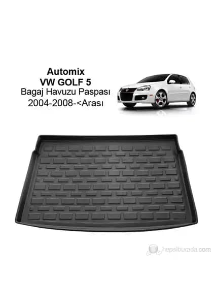 Automix Volkswagen Golf 5 Bagaj Havuzu - Dayanıklı ve Kolay Temizlenebilir Koruma Çözümü