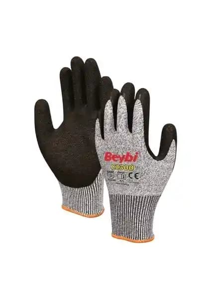 Beybi CL300 Lateks Kaplı Kesilmez İş Eldiveni Endüstriyel Kullanım ve Güvenlik Özellikleri