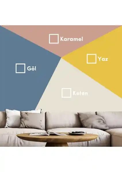 Bi'Boya Geometrik Duvar Boyama Seti 1: Modern ve Şık İç Mekan Dekorasyonu İçin En İyi Çözüm