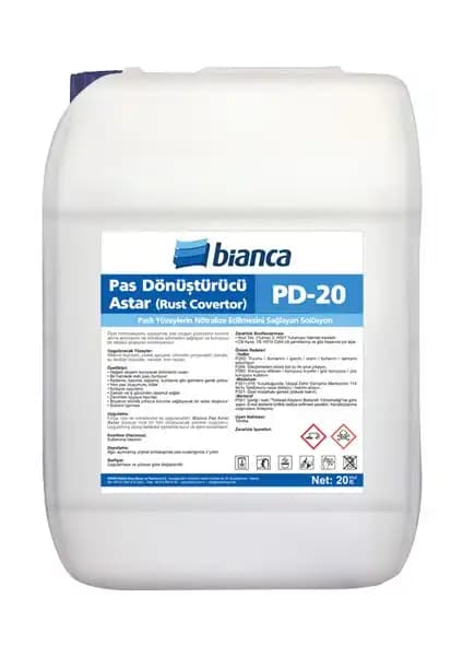 Bianca Pas Dönüştürücü Astar PD-20 Endüstriyel ve Otomotiv Yüzey Koruma Çözümü