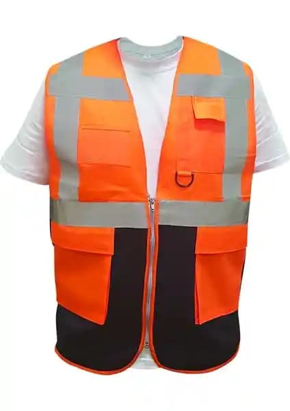 Butik Ssm İş Reflektif Mühendis İkaz Yeleği Güvenlik ve Görünürlüğü Artıran Çalışma Giysisi