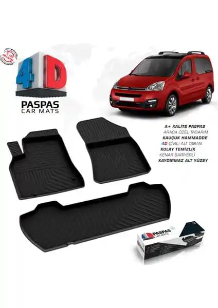 Citroen Berlingo 4D Havuzlu Paspas: Yüksek Kalite ve Dayanıklılık Sağlayan Araba İç Koruma Ürünü