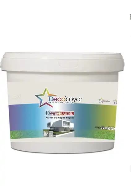 Decoboya Deco Akril Akrilik Dış Cephe Boyası: Yüksek Performans ve Estetik Çözüm