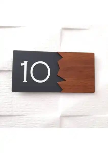 Dekokonsept Wooden Serisi Pleksi Kapı Numarası: Estetik ve Kullanışlı Modern Yönlendirme Çözümü