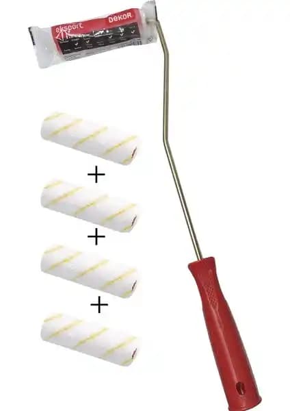 Dekor 1084 Parmak Rulo ve 4'lü 2100 Dekor Rulo Yedeği İç Cephe Boyama Çözümü