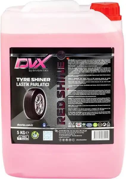 Divortex Lastik Parlatıcı 5 kg ile Aracınıza Parlaklık ve Koruma Sağlayın