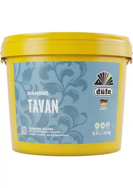 Düfa Diamond Mat Tavan Boyası Beyaz 10 kg Yüksek Performanslı İç Mekan Boyası