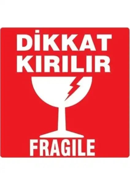 Endüstriyel Güvenlik İçin Dayanıklı Kırılır Uyarı Etiketi - Pratik ve Güvenilir Çözüm