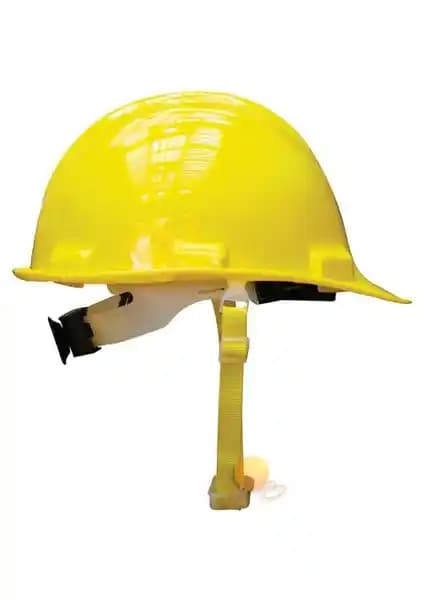 Enseden Ayarlanabilir CE Sertifikalı Sarı Güvenlik Baretleri Endüstri ve İnşaat Güvenliği İçin