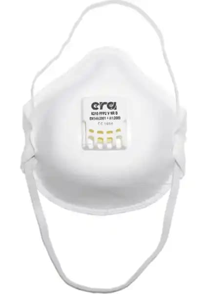 Era N95 Maske Era 6210 FFP2 Ventilli Güvenli ve Dayanıklı Solunum Koruma Maskesi