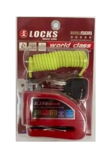 Espada World Class Locks 110 Db Kırmızı Alarm Sistemiyle Güvenliği Artıran Disk Kilidi
