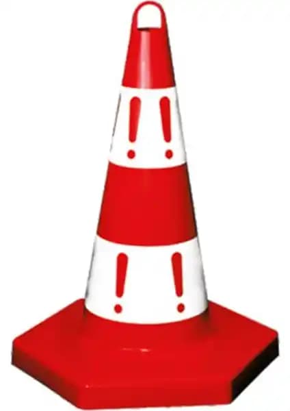 Evelux Eko Trafik Konisi 50 cm Güvenli ve Ekonomik Trafik Yönetimi Çözümü