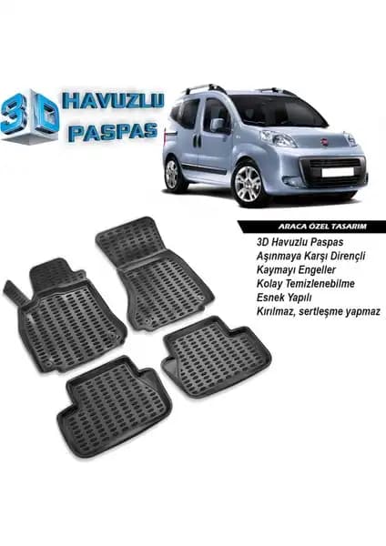 Fiat Fiorino İçin Özel Tasarlanmış 3D Havuzlu Paspas A+Plus ile İç Mekân Koruması