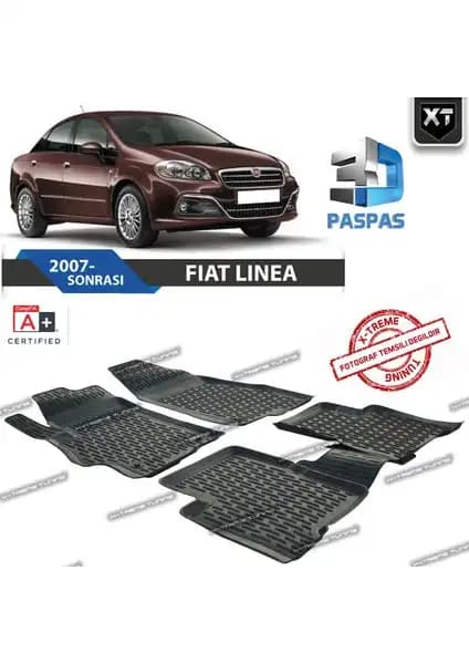Fiat Linea 3D Havuzlu Paspas: Dayanıklı ve Uyumlu Araba İç Temizlik Çözümü