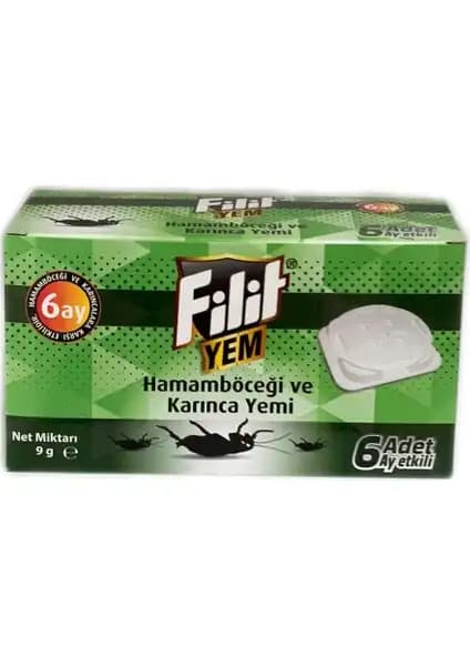 Filit Hamam Böceği Yemi 6'lı Paket ile Etkili ve Kalıcı Haşere Kontrolü Çözümü