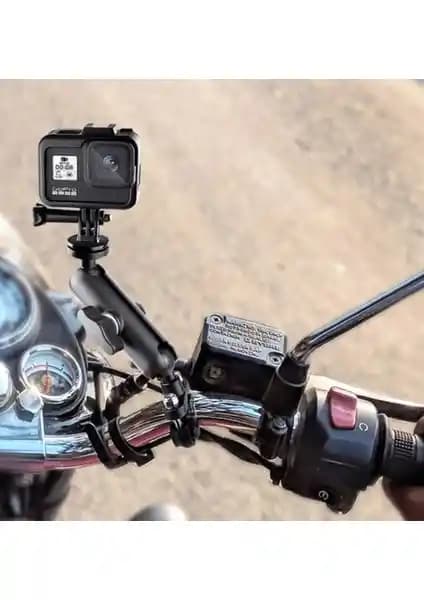 Fimtech Gidon Montajlı Kamera Tutucu Aparatı Motosiklet ve Bisiklet İçin