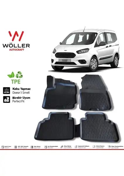 Ford Courier 2016-2023 Model İçin 3D Havuzlu Çevre Dostu Paspas Özellikleri ve Kullanımı