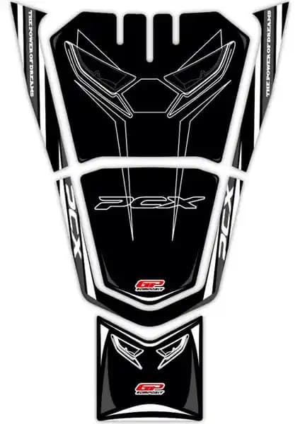 GP Kompozit Honda PCX 125 2021-2022 Uyumlu Tank Pad Koruyucu Aksesuarı